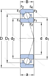 Подшипник 7011 CE/HCP 4A