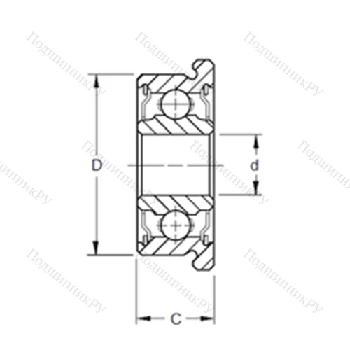 Подшипник шариковый радиальный SFR 2