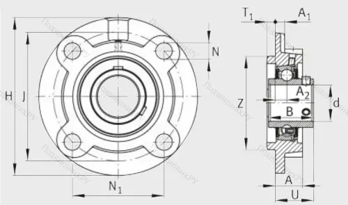 Подшипниковый узел UCFC 210 J 7 в Архангельске