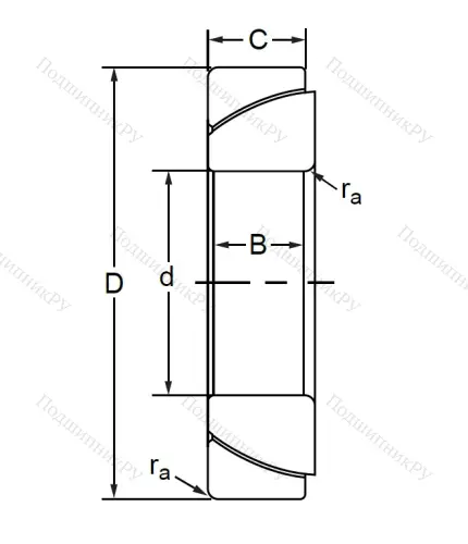 Шарнирный подшипник GAC 80 F в Архангельске