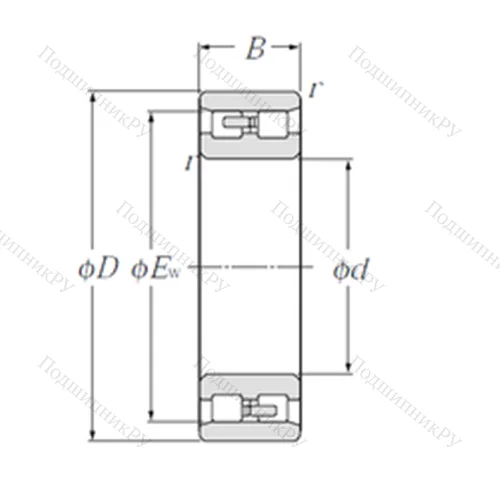 Подшипник роликовый радиальный NN 3044
