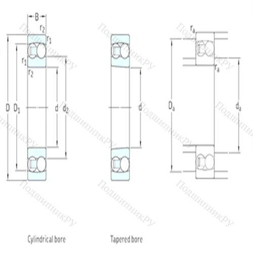 Подшипник шариковый радиальный самоцентрирующийся 1220
