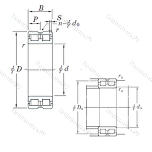 Подшипник роликовый радиальный DC 4932VW