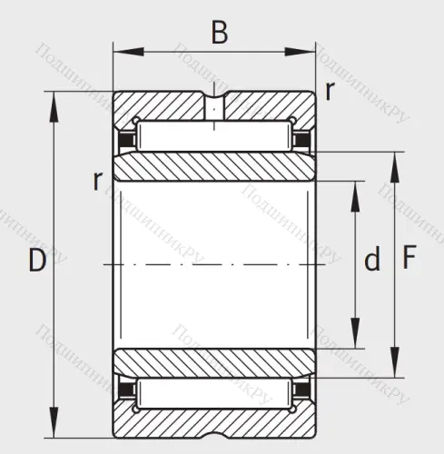 Игольчатый подшипник NA 4914 XL от производителя  INA