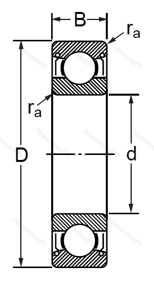 Шариковый однорядный подшипник 76-80117 (6017 ZZC 3) в Архангельске