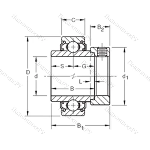 Подшипник шариковый радиальный 1012KLL