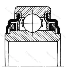 Модификация подшипника 530206 размер 30x62x24 от производителя  ЕПК
