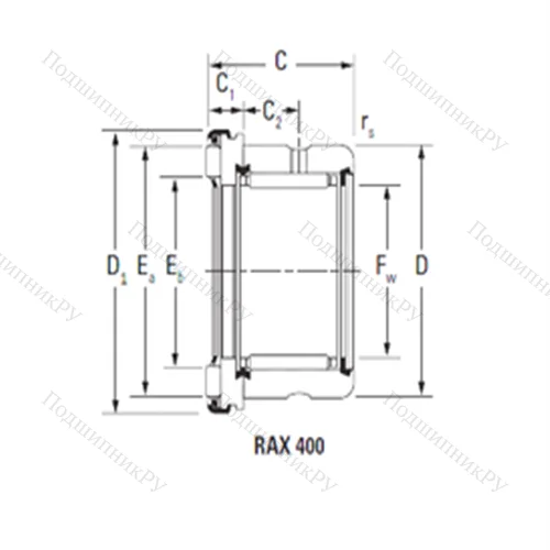 Подшипник комбинированный RAX 460 от производителя  TIMKEN