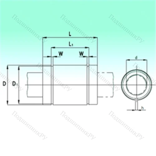 Подшипник шариковый линейный KBS 1029-PP от производителя  NBS