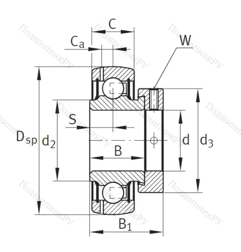 Корпусный подшипник GRAE 35 XL NPP B в Архангельске