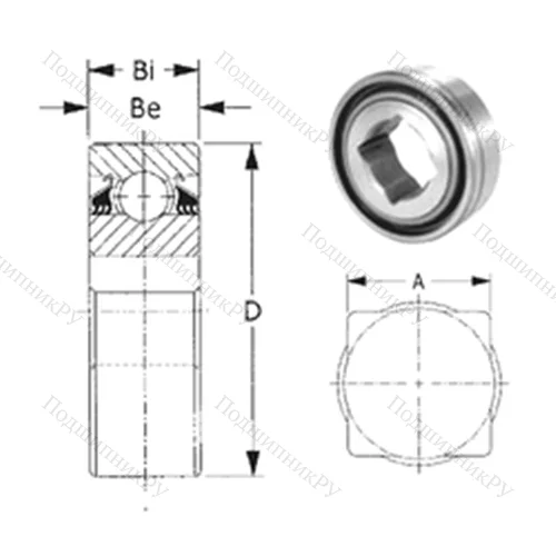 Подшипник шариковый радиальный W 210PP 4 от производителя  CYSD