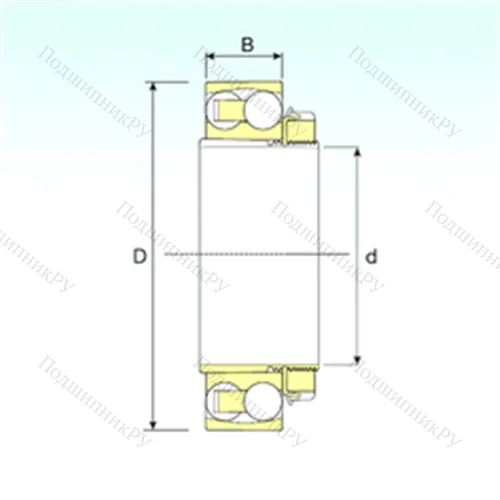Подшипник шариковый радиальный самоцентрирующийся 1210 KTN 9+H 210 от производителя  ISB