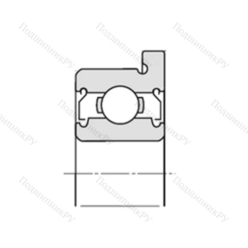 Подшипник шариковый радиальный F-FLW 688AZ