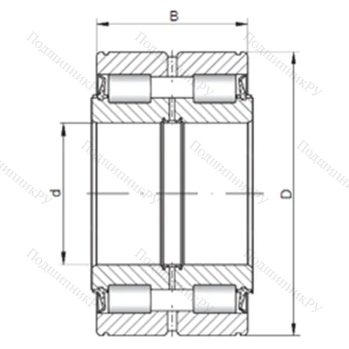 Подшипник роликовый радиальный SL 045056 от производителя  ISO