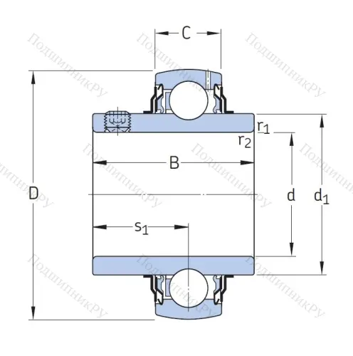 Корпусный подшипник YAR 208-2F в Архангельске
