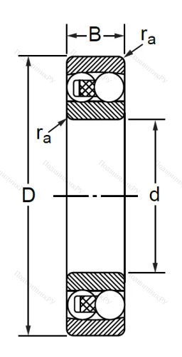 Двухрядный шариковый подшипник 1609 (2309) в Архангельске