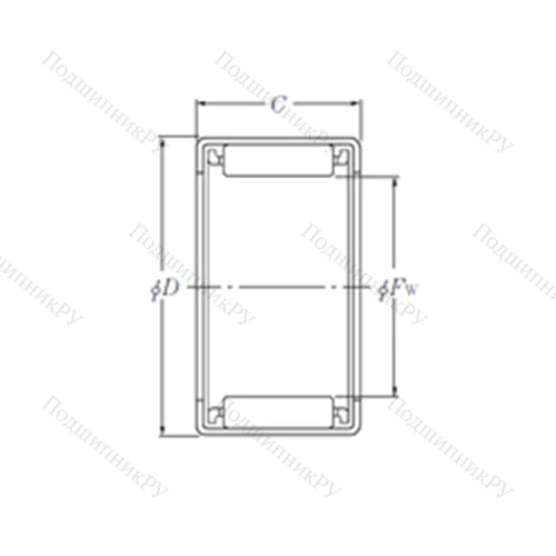 Подшипник игольчатый радиальный HMK 2220