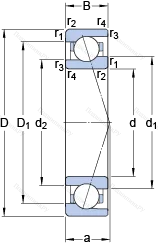 Подшипник 71907 CE/HCP 4A в Архангельске