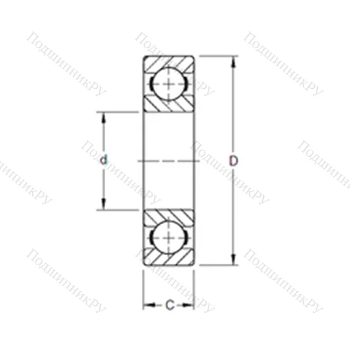 Подшипник шариковый радиальный 240K от производителя  TIMKEN