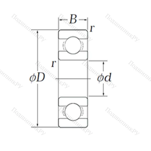 Подшипник шариковый радиальный OB 87 от производителя  KOYO