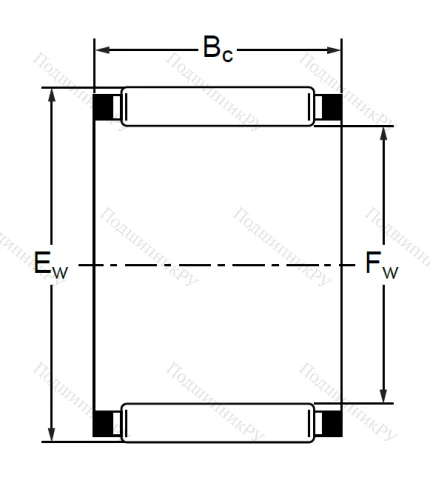 Подшипник K 44x50x39 (KT) в Архангельске