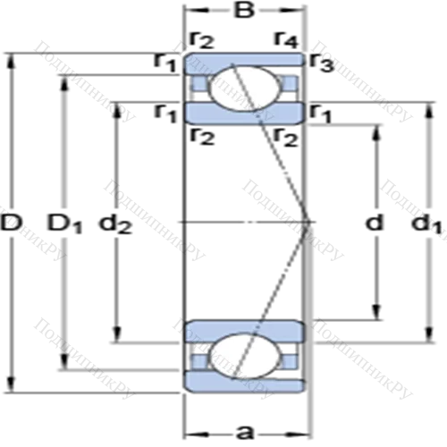 Прецизионные радиально-упорные шарикоподшипники 7202 ACD/P 4A от производителя  SKF