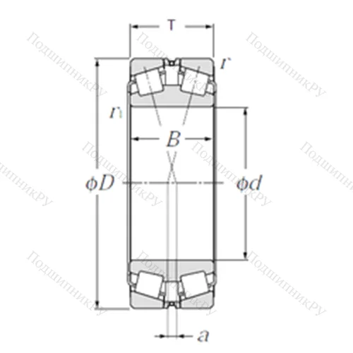 Подшипник роликовый радиально-упорный 323132E 1 от производителя  NTN