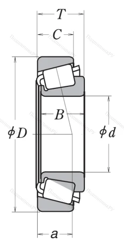 Конический роликовый подшипник HR 30214 J от производителя  NSK
