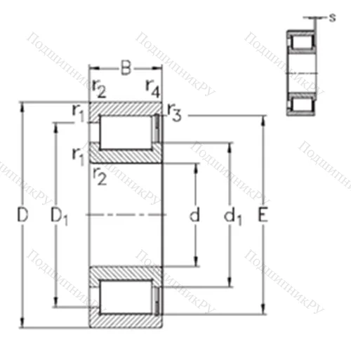 Подшипник роликовый радиальный NCF 18/900-V от производителя  NKE