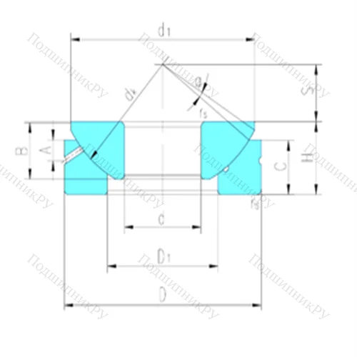 Подшипник скольжения сферический GX 30S от производителя  LS
