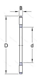 Подшипник  999702 размер 15x28x2 от производителя  ГПЗ-10