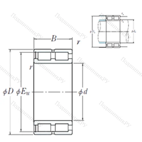 Подшипник роликовый радиальный NNCF 4888V