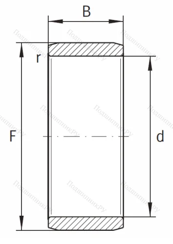 Игольчатый подшипник внутреннее кольцо IR 15x19x20 от производителя  INA Игольчатый подшипник внутреннее кольцо IR 15x19x20 от производителя  INA