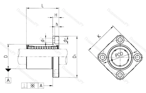 Подшипник LMEK 8 UU в Архангельске