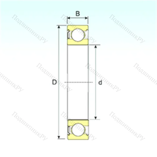 Подшипник шариковый радиальный 6321-Z от производителя  ISB