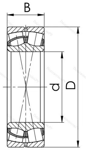 Сферический роликовый подшипник 53612 Н (22312 CW 33) в Архангельске
