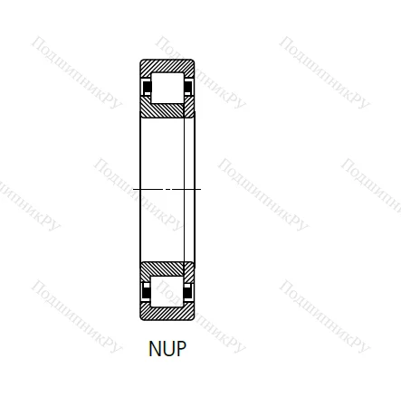 Цилиндрический роликовый подшипник 70-92515 (NUP 2215 C 3) в Архангельске