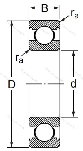 Шариковый однорядный подшипник 124 (6024) в Архангельске