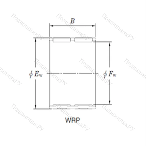 Подшипник игольчатый радиальный WRP 455140 от производителя  KOYO