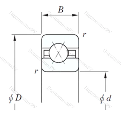 Подшипник шариковый радиально-упорный KAX 070