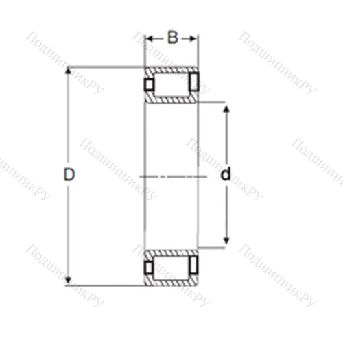 Подшипник роликовый радиальный NCF 3032 V