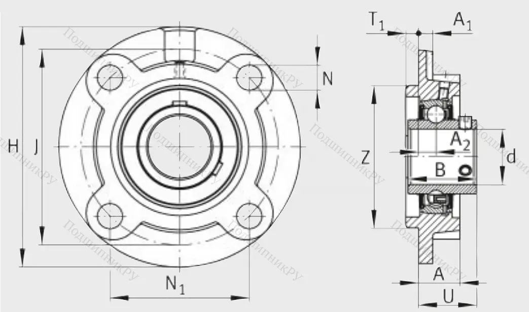 Подшипниковый узел UCFC 205 J 7 в Архангельске