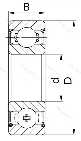 Шариковый однорядный подшипник 80101 (6001 ZZ) в Архангельске