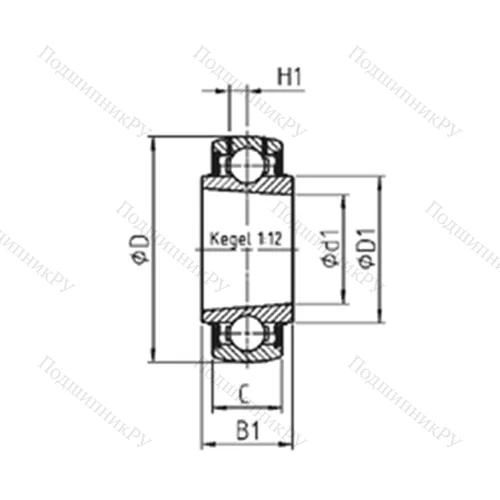 Подшипник шариковый радиальный UK 310