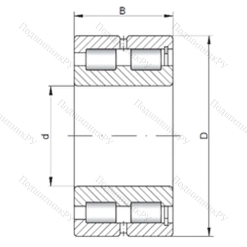 Подшипник роликовый радиальный NNCF 5020 V