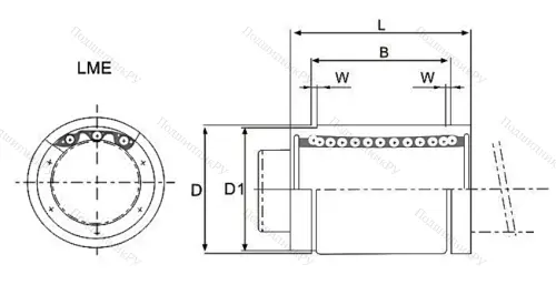 Подшипник LM 25 UU в Архангельске