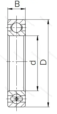 Шариковый однорядный подшипник 313 (6313) в Архангельске