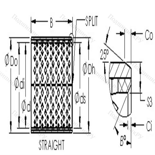 Втулка скольжения AST 090 18070 от производителя  AST