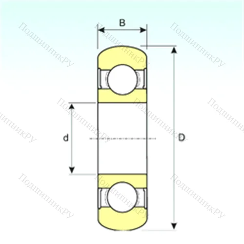 Подшипник шариковый радиальный 6203-2RS BOMB