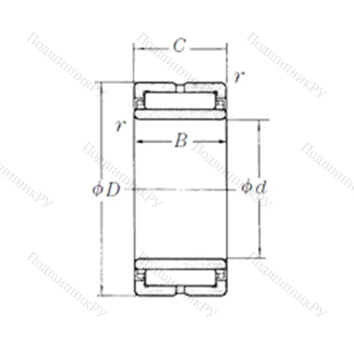 Подшипник игольчатый радиальный NA 4915 от производителя  NSK